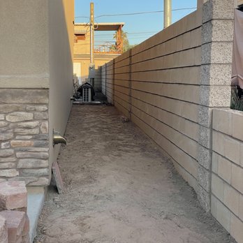 Barragan Block - Side wall between our garage and neighbors hourse - Masonry/Concrete Near Me - Bullhead City, Arizona