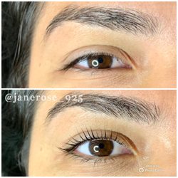 Jeanette Estiglam - Lash lift before and after