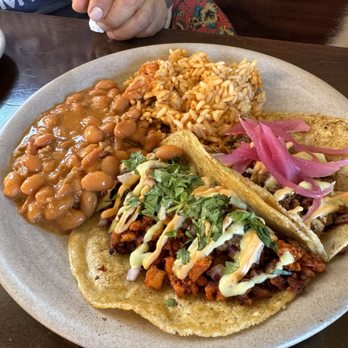 PlanTita's Kitchen - Pastor, carnitas taco plate. - Vegan Near Me - Long Beach, California PlanTita's Kitchen - Pastor, carnitas taco plate. - Vegan Near Me - Long Beach, California