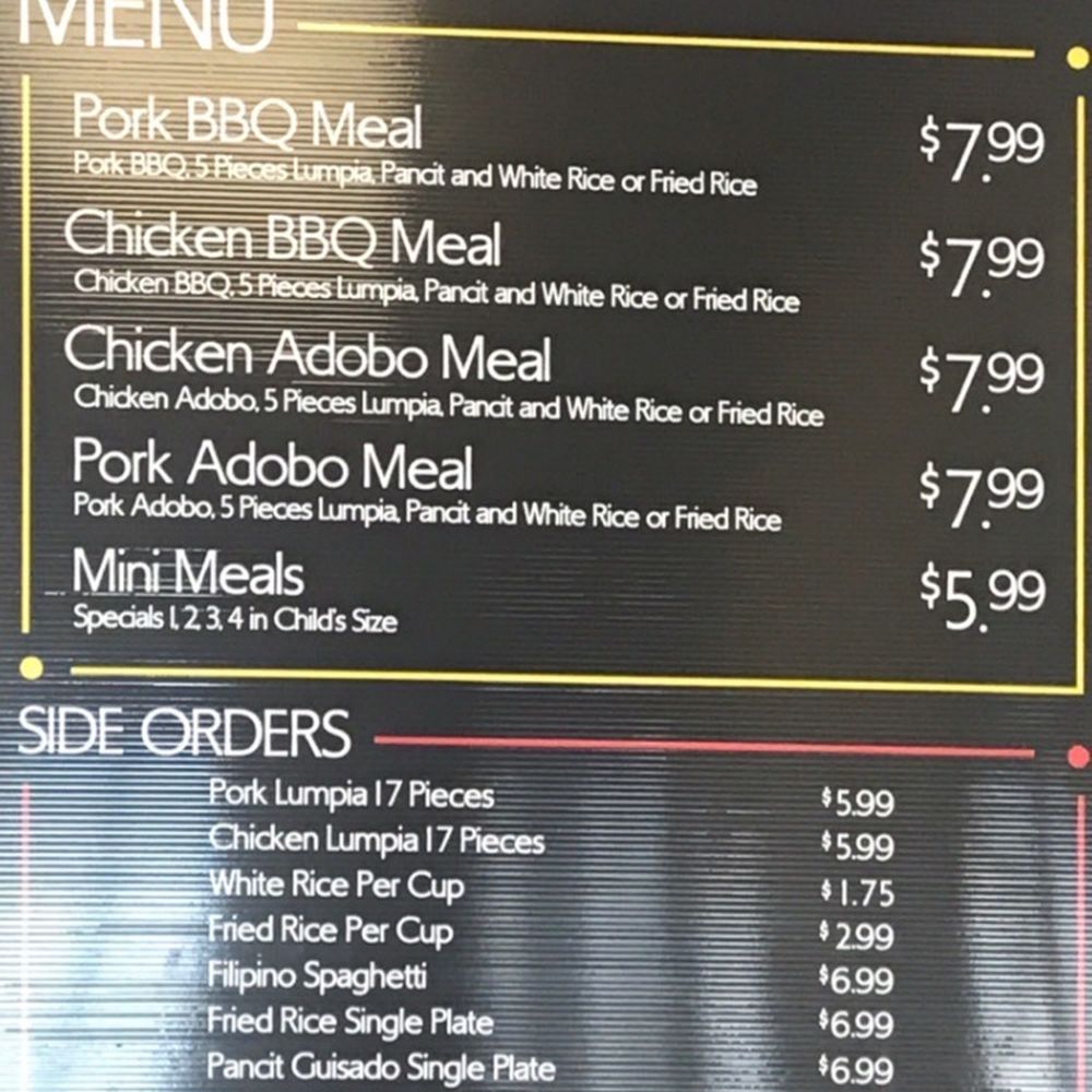 Jeff's Cuisine - Menu ( pre-pandemic prices ) - Filipino Near Me - Atwater, California Jeff's Cuisine - Menu ( pre-pandemic prices ) - Filipino Near Me - Atwater, California