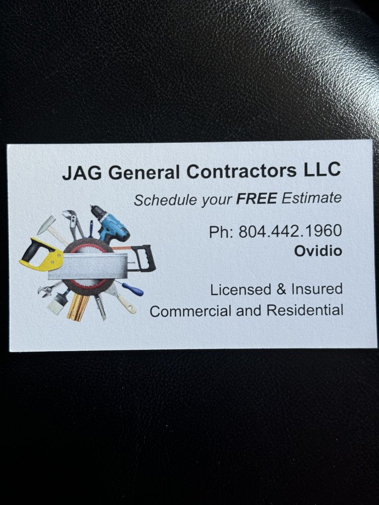 JAG GENERAL CONTRACTORS Updated October 2024 Richmond, Virginia