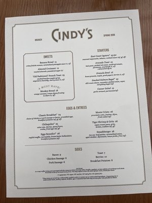 Menu photo 2 Cindy's Rooftop Chicago, IL Menu photo 2 Cindy's Rooftop Chicago, IL