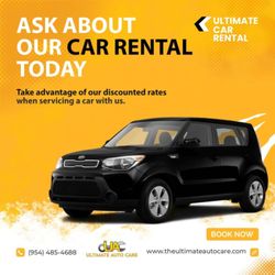 Ultimate Auto Care - Ask about our vehicle rental services today.