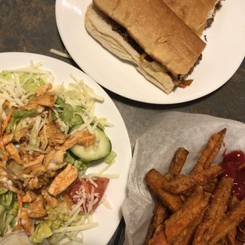Nonna's Pizza Restaurant - Steak and cheese grinder, buffalo chicken salad, and sweet potato fries - Italian Near Me - East Windsor, Connecticut Nonna's Pizza Restaurant - Steak and cheese grinder, buffalo chicken salad, and sweet potato fries - Italian Near Me - East Windsor, Connecticut