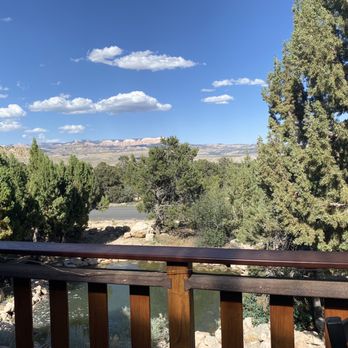 Stone Hearth Grille - View from the patio - American Near Me - Tropic, Utah Stone Hearth Grille - View from the patio - American Near Me - Tropic, Utah