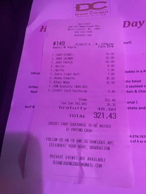 Menu photo 2 Don Coqui White Plains, NY