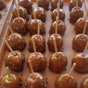 Schmidt's Bakery - a tray of caramel apples - Bakeries Near Me - Saint James, Minnesota