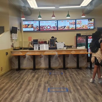 Wing Plus - Interior with social distancing boxes - Chicken Wings Near Me - New York, New York Wing Plus - Interior with social distancing boxes - Chicken Wings Near Me - New York, New York