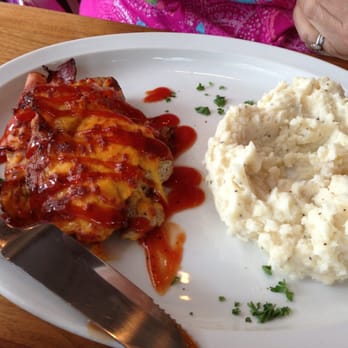 Drug Store Grill - a plate of meat and mashed potatoes - New American Near Me - Brookneal, Virginia