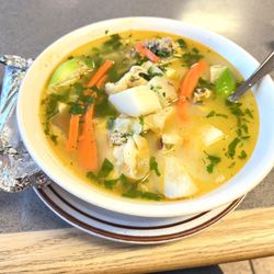 La Rosa De Michoacan Taqueria - Caldo de pollo (chicken soup)