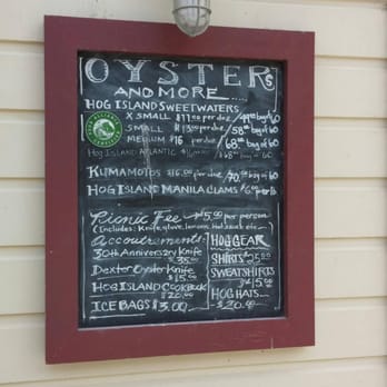 Hog Island Oyster - Menu 8/28/15 - Seafood Near Me - Marshall, California