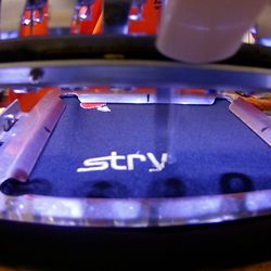 Colorful Stitches Embroidery - It's the attachment that moves. Makes for a different view for seeing how embroidery machine runs.
