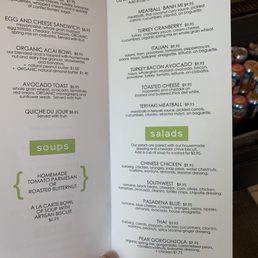 Menu 2019