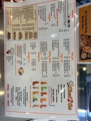 Menu photo 1 Chef 2 Go Houston, TX