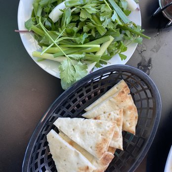 Caspian Kabob - Pita Bread and Vegetables (Sabzi Kordan) - Persian/Iranian Near Me - Beaverton, Oregon