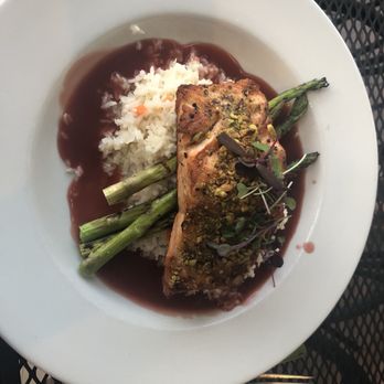 The Poached Pear - Pistachio Panko Crusted Salmon - Desserts Near Me - Point Pleasant Beach, New Jersey The Poached Pear - Pistachio Panko Crusted Salmon - Desserts Near Me - Point Pleasant Beach, New Jersey