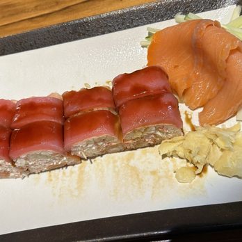 Thai Square Sushi & Bar - Pink Lady and Smoked Salmon Sashimi - Sushi Bars Near Me - Sunnyvale, Texas