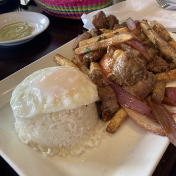 Inka Mama's - Lomo Saltado w/ fried egg - Peruvian Near Me - Aliso Viejo, California Inka Mama's - Lomo Saltado w/ fried egg - Peruvian Near Me - Aliso Viejo, California