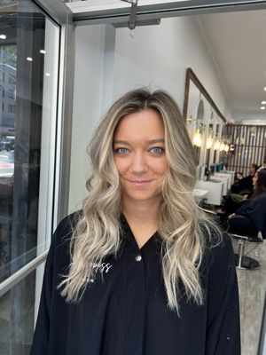 Balayage - Balayage allows for a sun-kissed, natural looking hair color,with softer, less noticeable re-growth. The principal idea being less is more when creating a natural, multi-tonal finish. The technique uses patches of light and shade to create multiple dimensions to the color. We reccomend to do balayage 3 times a year would be enough. Balayage - Balayage allows for a sun-kissed, natural looking hair color,with softer, less noticeable re-growth. The principal idea being less is more when creating a natural, multi-tonal finish. The technique uses patches of light and shade to create multiple dimensions to the color. We reccomend to do balayage 3 times a year would be enough.