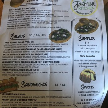 Jasmine Kitchen - Menu - Salad Near Me - Greenville, South Carolina