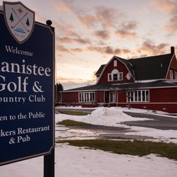Manistee Golf & Country Club - Winter sunset at Manistee Golf & Country Club clubhouse