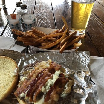 Innovation Brewing - Food truck next to the brewery is excellent. Blue cheese bacon burger and homemade fries along with a great choice of craft beer - Breweries Near Me - Sylva, North Carolina Innovation Brewing - Food truck next to the brewery is excellent. Blue cheese bacon burger and homemade fries along with a great choice of craft beer - Breweries Near Me - Sylva, North Carolina