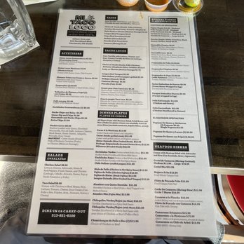 Mi Taco Loco - Menu - Desserts Near Me - Cincinnati, Ohio