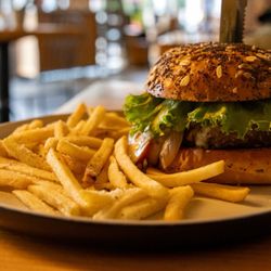 Caffe Social - Hot And Spicy Burger
