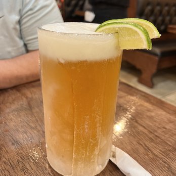 Casamigos Authentic Mexican Restaurant  -  glass of beer with a lime wedge - Mexican Near Me - Norfolk, Virginia