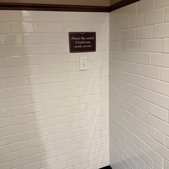 Clara's - The switch in the bathroom to call for somebody to clean it - Italian Near Me - Woodridge, Illinois Clara's - The switch in the bathroom to call for somebody to clean it - Italian Near Me - Woodridge, Illinois