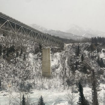 Alaska Railroad - It started snowing. - Trains Near Me - Anchorage, Alaska