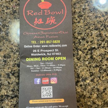 Red Bowl - House and info Aug 2025 - Chinese Near Me - Waldwick, New Jersey