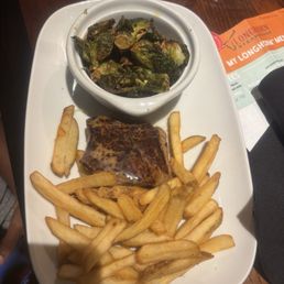 Renegade Sirloin with fries and Crispy Brussels Sprouts Renegade Sirloin with fries and Crispy Brussels Sprouts