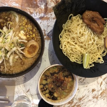 Ramen Tatsu-Ya - Mi-so-not on the left and Tsukemen dipping ramen on right - Ramen Near Me - Austin, Texas Ramen Tatsu-Ya - Mi-so-not on the left and Tsukemen dipping ramen on right - Ramen Near Me - Austin, Texas