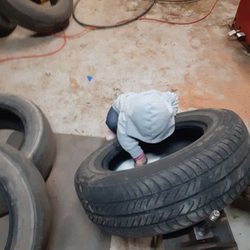 JB New & Used Tires & Automotive - Kid friendly this is my little helper !!!