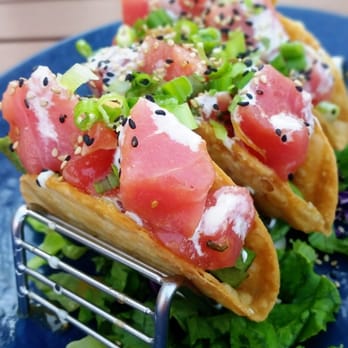 FISH DISTRICT - Ahi Tacos - Seafood Near Me - San Diego, California FISH DISTRICT - Ahi Tacos - Seafood Near Me - San Diego, California