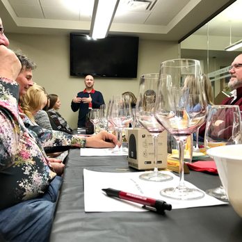 Baseline Wine & Spirits - Ryan doing what he does best, teaching his customers about wine and doing it in a fun way. - Beer, Wine & Spirits Near Me - Sherwood Park, Alberta Baseline Wine & Spirits - Ryan doing what he does best, teaching his customers about wine and doing it in a fun way. - Beer, Wine & Spirits Near Me - Sherwood Park, Alberta