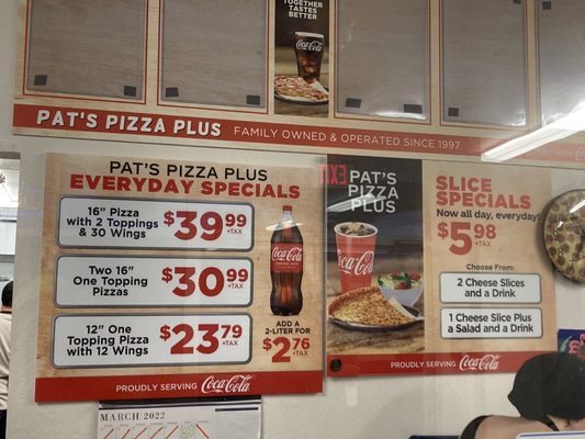 Menu photo 3 Pat's Pizza Plus Phoenix, AZ Menu photo 3 Pat's Pizza Plus Phoenix, AZ