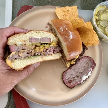 Cornerstone BBQ - Single Cowboy Burger - Barbeque Near Me - Beaumont, California