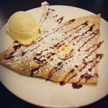 Crepes de Paris - banana nutella crepe! with vanilla bean ice cream :D - Creperies Near Me - Brea, California Crepes de Paris - banana nutella crepe! with vanilla bean ice cream :D - Creperies Near Me - Brea, California