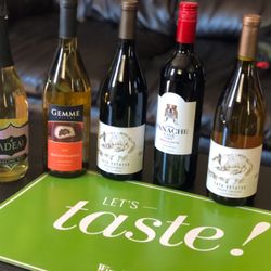 Winerella, Your Personal Wine Guide - Getting ready for a wine tasting! This is a sampling of our latest wines at a host's home!