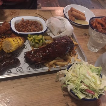 Smokeworks Free School Lane - Combo plate. - New American Near Me - Cambridge, CAM Smokeworks Free School Lane - Combo plate. - New American Near Me - Cambridge, CAM