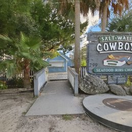 Exterior outside entrance of Salt Water Cowboys - Front entrance - St Augustine, Florida Exterior outside entrance of Salt Water Cowboys - Front entrance - St Augustine, Florida