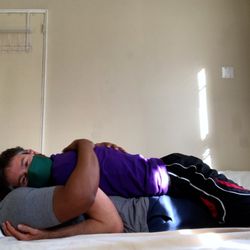 Cuddling & Coaching - Feeling body weight on top of you is very comforting for some people.  Come learn how to create this with your own friends or partner.
