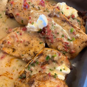 The Beacon - Beacon Chicken: goat cheese, herb mix, semi dried tomatoes, lemon beurre blanc - Cocktail Bars Near Me - Jupiter, Florida The Beacon - Beacon Chicken: goat cheese, herb mix, semi dried tomatoes, lemon beurre blanc - Cocktail Bars Near Me - Jupiter, Florida