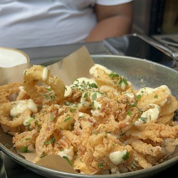 Makers Union - Fresh fried calamari, included the leg sections, which is important to me. - Pubs Near Me - Reston, Virginia Makers Union - Fresh fried calamari, included the leg sections, which is important to me. - Pubs Near Me - Reston, Virginia