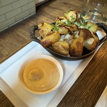 Medina Cafe - Roasted Potatoes, Smoked Cheddar, Lemon Aioli - Breakfast & Brunch Near Me - Vancouver, British Columbia Medina Cafe - Roasted Potatoes, Smoked Cheddar, Lemon Aioli - Breakfast & Brunch Near Me - Vancouver, British Columbia