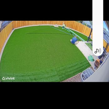 Purchase Green Artificial Grass - Castle Rock - Installation in progress It looks beautiful! - Artificial Turf Near Me - Castle Rock, Colorado