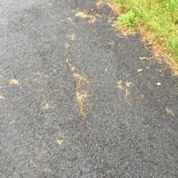 My driveway less than 2 years after Sprague work.