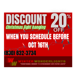Schedule for Christmas light hanging!
